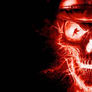 Smiley skull Wallpaper