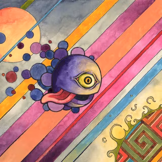 Psychedelic music wallpaper