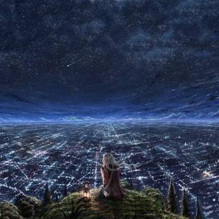 Starry sky wallpaper