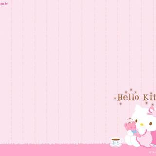 Background powerpoint hello kitty