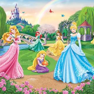 Disney princess castle wallpaper