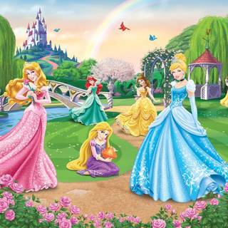 Disney princess castle wallpaper