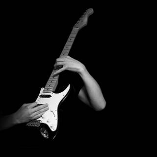 Black guitar wallpaper