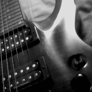 Black guitar wallpaper