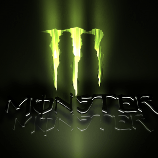 Monster energy logo wallpaper blue