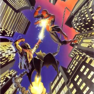 Spiderman vs green goblin wallpaper