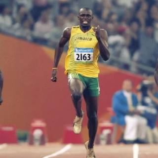 Usain Bolt running wallpaper
