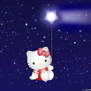 Hello kitty wallpaper purple