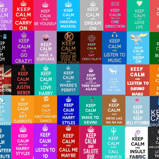 Keep calm and love me wallpaper