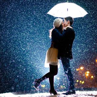 Wallpapers of love and romance in rain