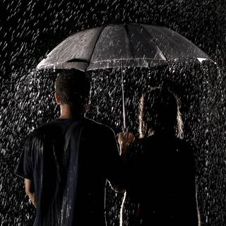 Wallpapers of love and romance in rain
