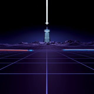 Tron Grid wallpaper