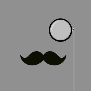 Wallpaper mustache