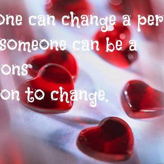 Wallpaper with message about love