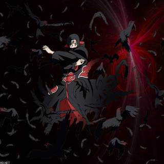 Itachi uchiha mangekyou sharingan amaterasu wallpaper