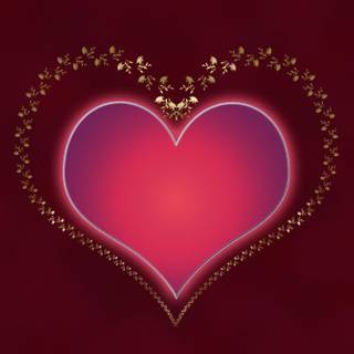 Heart rose wallpaper