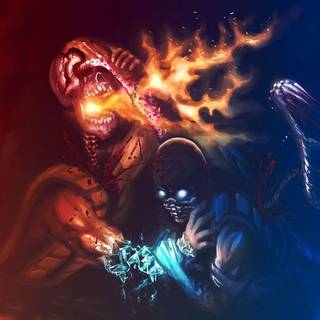 Blue scorpion wallpaper