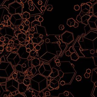 Black orange wallpaper