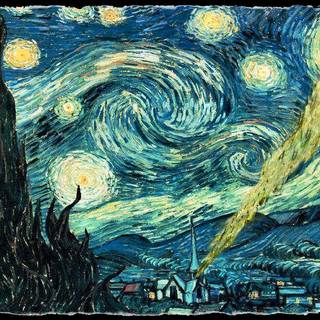 The starry night wallpaper