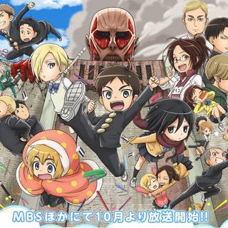 Attack on titan chibi wallpaper HD