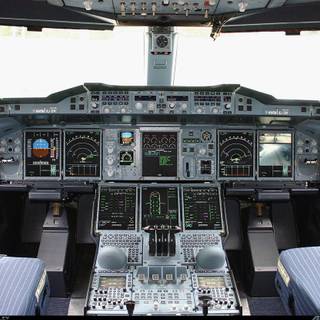 Airbus a380 cockpit wallpaper HD