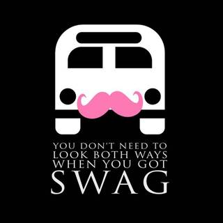 Pink mustache wallpaper
