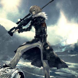 Anime boy gun wallpaper