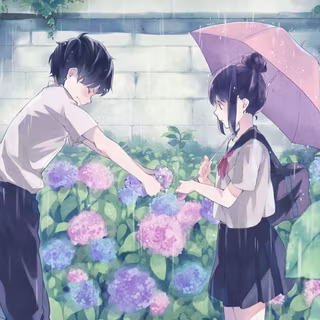 Anime sad couple wallpaper