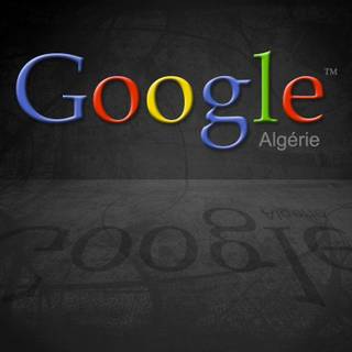 Google logo black background