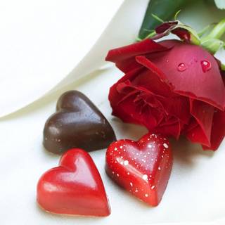 Red roses wallpaper heart