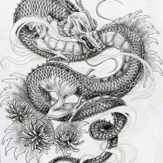 Dragon tattoo wallpaper