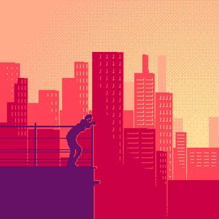 Retro pixel wallpaper