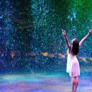 Beautiful rain drops wallpaper with quotes