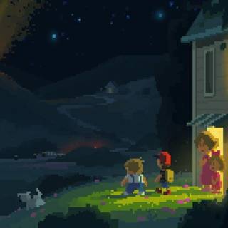 Retro game wallpaper