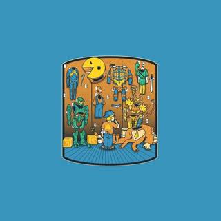 Retro game wallpaper