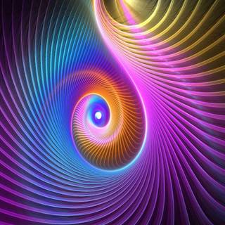 Colorful 3D abstract wallpaper