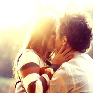 Romantic hug wallpaper