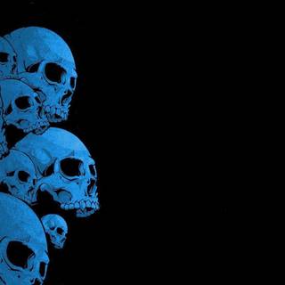 Blue ghost rider skull wallpaper