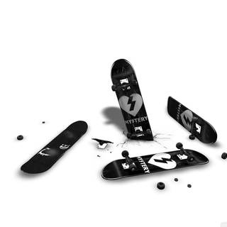 Skateboard wallpaper black and white