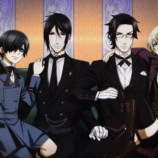Black butler wallpaper ciel and sebastian