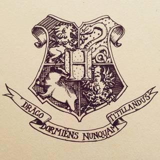 Hogwarts logo wallpaper