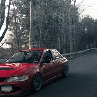 Mitsubishi evolution 9 wallpaper