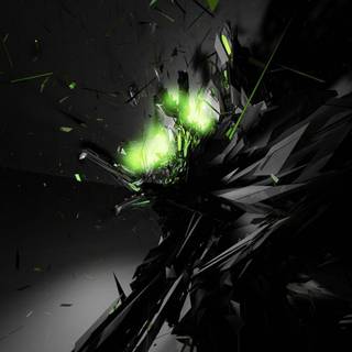 Black and green wallpaper HD