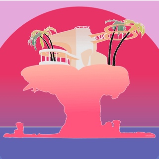 Gorillaz plastic beach wallpaper