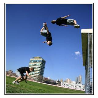 Parkour backflip wallpaper