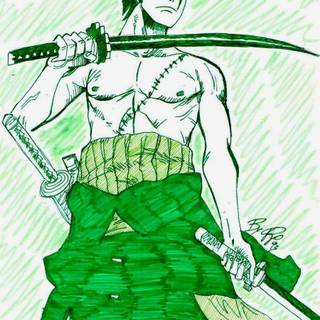One piece zoro after 2 years wallpaper
