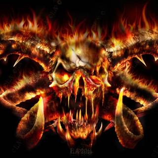 Evil skull HD wallpaper