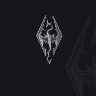 Skyrim logo wallpaper