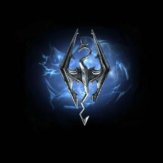 Skyrim logo wallpaper