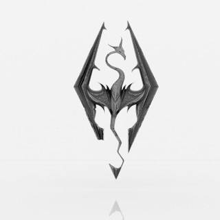 Skyrim logo wallpaper